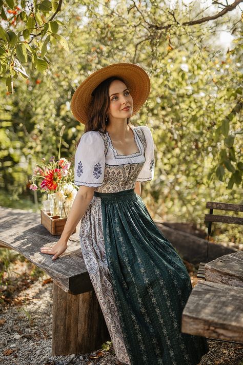 Dirndl Sewing Pattern Free, Octoberfest Outfits, Modern Dirndl, German Traditional Dress, Bridal Dirndl, Wedding Dirndl, Idda Van Munster, German Dress Dirndl, Folklore Fashion