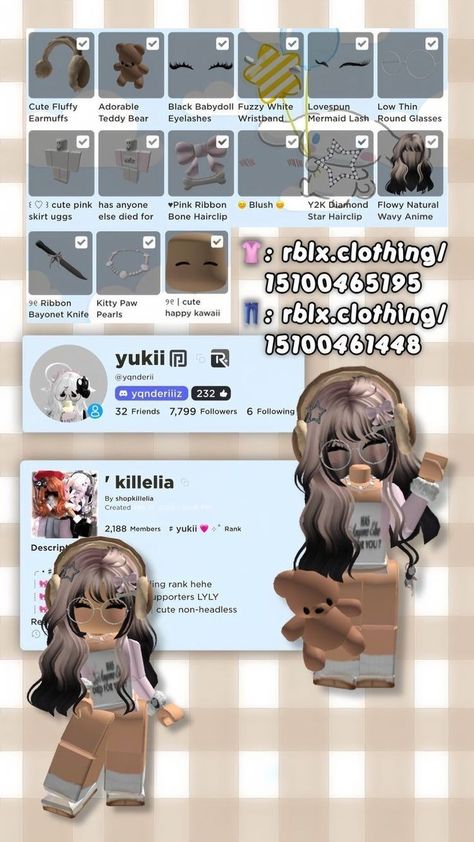 Catalog Avatar Creator, Outfit Creator, Roblox Ava, Hair Codes, Avatar Roblox, Y2k Outfit Ideas, Avatar Creator, Roblox Ideas, Rblx Fits