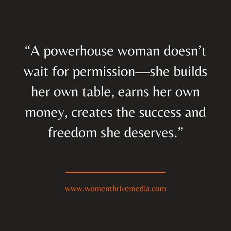 ​​​​​​​​​Why wait for someone to offer you a seat at the table when you have the power to build your own? As women, we’re capable of so much more than the limits others place on us.

 It's time to create your own opportunities, embrace your strength, and work toward the life you’ve always dreamed of. You have the tools to achieve success, define your own version of freedom, and inspire others along the way. Let’s break the barriers and rise like the queens we are! Empowering Quotes For Women, A Seat At The Table, Seat At The Table, Waiting For Someone, Quotes For Women, Best Version Of Yourself, The Queens, Achieve Success, At The Table