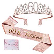 Rose Gold Party Favors, 65 Birthday Decorations, 80th Birthday Party Decorations, Birthday Decorations For Women, 80th Birthday Decorations, 70th Birthday Decorations, 60th Birthday Decorations, 16th Birthday Decorations, Rhinestone Fabric