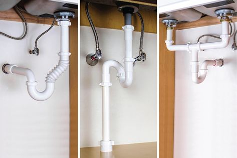 Bathroom Sink Plumbing Diagram, How To Plumb A Bathroom, Sink Drain Plumbing, Plumbing A Bathroom, Bathroom Sink Plumbing, Under Bathroom Sink, Corkboard Ideas Decor, Sink Plumbing, Bathroom Sink Drain