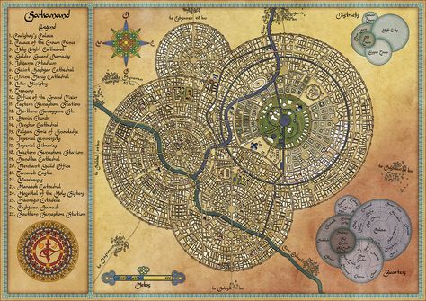 A city map commisioned for Steel and Steam, an upcoming fantasy steampunk kickstarter run by Silverhold Studios. Fantasy City Map, Fantasy Map Making, Fantasy World Map, Tabletop Rpg Maps, Fantasy Maps, Rpg Map, Town Map, D D Maps, Dungeon Maps