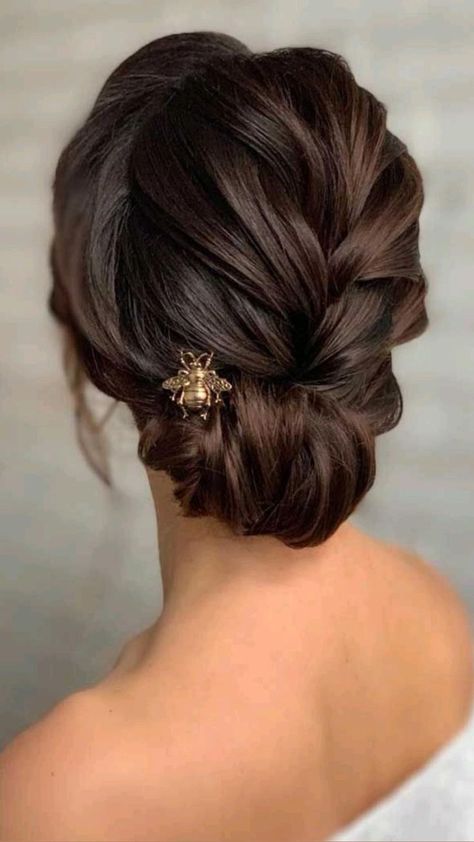 Dark Hair Bridal Hairstyles, Asian Dark Hair, Wedding Hair Low Bun, Wedding Low Bun, Wedding Low Buns, Hair Low Bun, Low Bun, Bridal Hairstyles, Dark Hair