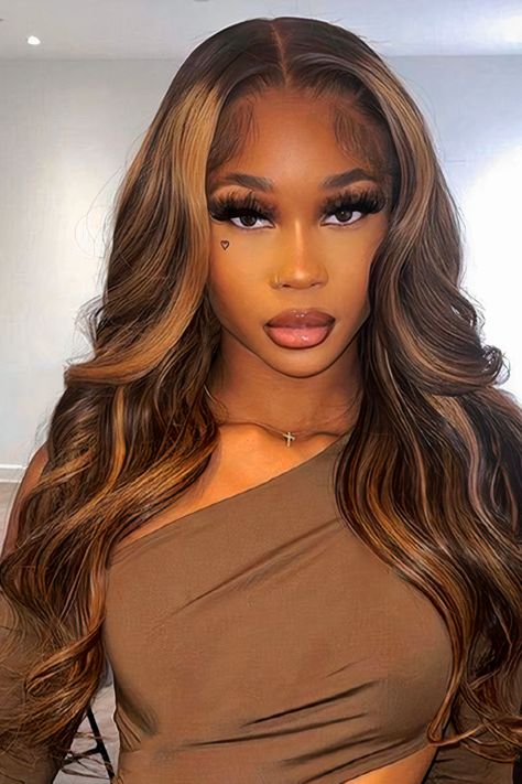 Bodywave Lacefront Wig, Fav Hairstyles, Blonde Body Wave, Highlight Hair, Lacefront Wig, Body Wave Lace Front Wig, Highlight Wig, Birthday Hairstyles, Deep Wave Hairstyles