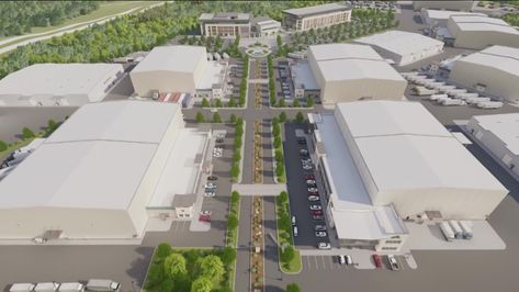 San Marcos City Council tables reconsideration of tax break for film studio | kvue.com Film Studio Design, Virtual Production, Studio Building, Hollywood Studio, Sound Stage, Production Studio, Movie Studio, Country Landscaping, Master Planned Community