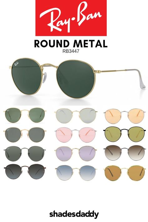 Rayban Sunglasses For Women, Rayban Round Metal, Round Metal Glasses, Ray Ban Round Sunglasses, Ray Ban Sunglasses Women, Ray Ban Round Metal, Toms Shoes Outlet, Round Metal Sunglasses, Round Ray Bans