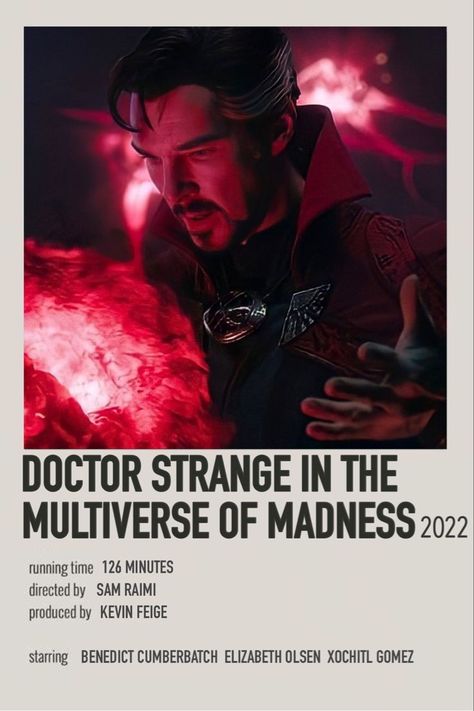 Doctor Strange Poster, Dr Strange 2, Marvel Polaroid, Marvel Bedroom, Avengers Movie Posters, Doctor Stranger Movie, Chiwetel Ejiofor, Movie Tracker, Indie Movie Posters