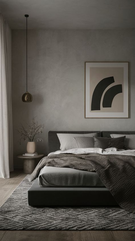 Elevate your home with trendy decor ideas and elegant inspirations. Explore luxe designs and modern updates to create a sophisticated and stylish space. #HomeStyle #LuxeDecor #DesignTrends Moody Minimalist Bedroom, Moody Minimalist, Apartment Decorating Living, Luxe Decor, Apartment Decorating, Trendy Home, Trendy Decor, Unique Wall Decor, Style Trends