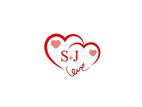 Illustration about SJ initial logo letter with heart shape red colored, logo design for wedding invitation, wedding name and business name. Illustration of decoration, gold, initial - 129808826 Sj Wallpaper Letter, Sj Name Dp Love, J S Logo Design, Sj Letter Images, Sj Name Dp, S J Letter Design Love, J And S Letters Love, Sj Logo Design, J Letter Images