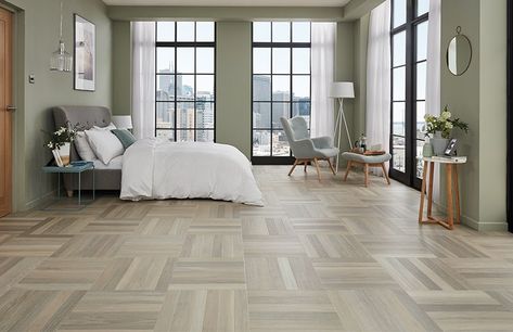 Karndean Designflooring Blog Parquet Bedroom, Karndean Flooring, Floor Bedroom, Interior Fit Out, Wood Parquet, Bedroom Floor, Parquet Flooring, Bedroom Flooring, Vinyl Tile