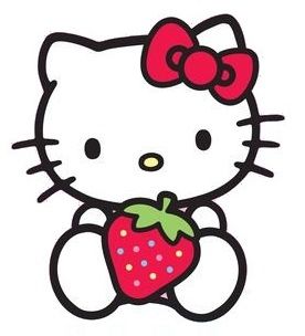 Hollow Kitty, Strawberry Crafts, Hello Kitty Strawberry, Taekwondo Wallpaper, Strawberry Drawing, Hello Kitty Imagenes, Images Hello Kitty, Hello Kitty Crochet, Hello Kitty Printables