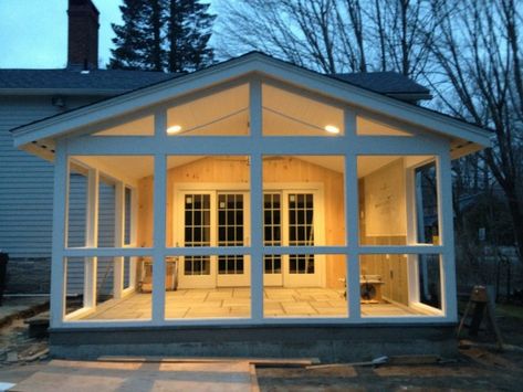 Screened Patio, Screened In Porch Diy, Dream Porch, Porch Kits, Screened Porch Designs, Granny Pod, Adirondack Furniture, Porch Addition, Building A Porch