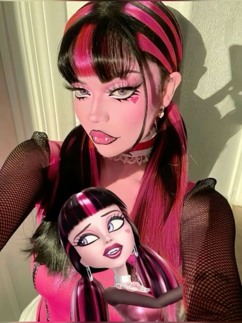 Monster High Makeup Looks, Monster High Halloween Costumes, Draculaura Monster High, Monster High Makeup, Girl's World, Monster High Halloween, Monster High Cosplay, Monster High Costume, Halloween Duos