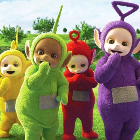 Teletubbies Matching Pfp For 4, Teletubbies Profile Picture, Teletubbies Wallpaper Aesthetic, Cute Teletubbies Wallpaper, Creepy Teletubbies, Teletubbies Funny, Dipsy Teletubbies, Happy Birthday Printable, Childhood Tv Shows