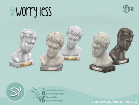 Sims Finds, Harry Potter Case, Sims 4 Clutter, Artist Humor, Sims Games, Bust Sculpture, Worry Less, Sims Community, Electronic Art