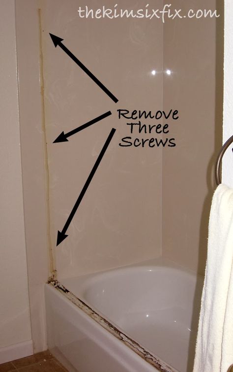 The Kim Six Fix: Removing Sliding Glass Shower Doors TUTORIAL Shower Door Removal Before And After, Sliding Glass Shower Doors, Diy Shower Door, Shower Options, Project Tracking, Shower Makeover, Tub To Shower Remodel, Shower Sliding Glass Door, Shower Remodel Diy