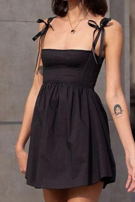 basic dress, basic dresses, black casual dress, black casual dresses, black casual dresses for women, black dresses, black dresses for women, black lace dress, black lace dresses, black maxi dress, black maxi dresses, black midi dress, black midi dresses, black party dress, black party dresses, black party dresses for women, black sundress, black sundresses, black white dress, black white dresses, closet staple, long black dresses for women, short black dresses for women, Black Spaghetti Strap Dress, Summer Party Outfit, Spaghetti Strap Mini Dress, Maxi Robes, Suspender Dress, Summer Dress Outfits, Yoga Shorts, Denim Jumpsuit, Strap Dress