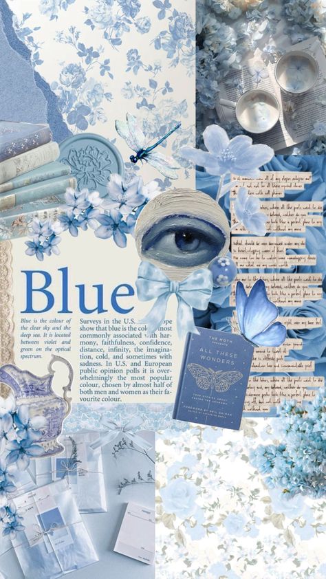 #collage #wallpaper #aesthetic #blue #floral #books #vintage #academia Light Blue Vintage Wallpaper, Deep Blue Aesthetic Vintage, Blue Old Money Aesthetic, Light Blue Aesthetic Vintage, Light Blue Aesthetic Collage, Blue Girly Aesthetic, Blue Vintage Aesthetic, Blue Collage Wallpaper, Collage Wallpaper Aesthetic