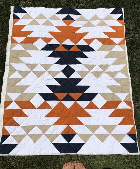 Southwest Quilt Patterns, Aztec Quilt Pattern, Gradient Quilt, Native American Quilt Patterns, Modern Baby Quilt Patterns, American Quilts Patterns, Aztec Quilt, Southwestern Quilts, Native American Quilt