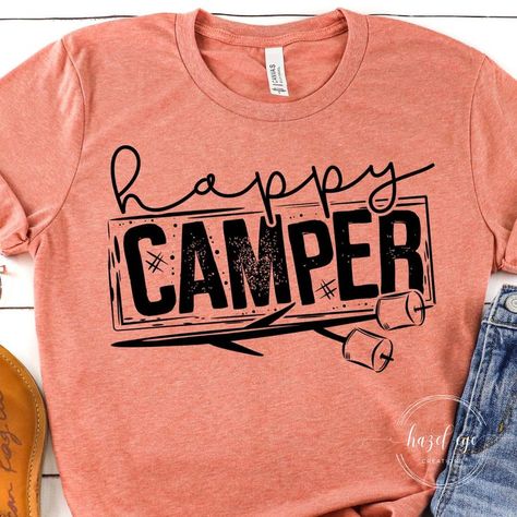 T-Shirts | Cute shirt designs, Happy camper shirt, Camper shirt Happy Camper Shirt, Htv Shirts, Sublimacion Ideas, Lake Time, Camper Shirt, Cute Shirt Designs, Vinyl Shirts, Cricut Creations, Happy Camper