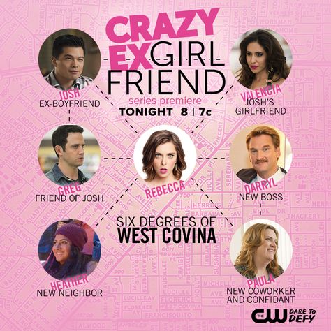 Meet the quirky residents of West Covina when Crazy Ex-Girlfriend premieres TONIGHT at 8/7c on The CW! My Crazy Ex Girlfriend, Crazy Ex Gf, Crazy Ex Girlfriend, Rachel Bloom, Zoeys Extraordinary Playlist, Ex Gf, Crazy Ex Girlfriends, Crazy Ex, West Covina