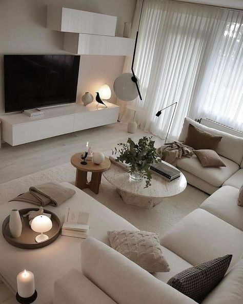 Discover inspiring home interiors that redefine cozy living. From minimalist chic to rustic charm, find your style with #HomeDecor #InteriorDesign #CozySpaces #ModernLiving #HouseGoals ✨ Loft Interiors, Small Apartment Living Room, Small Apartment Living, Living Room Decor Cozy, Apartment Living Room, Minimalist Living Room, Small Living Rooms, Cozy Living Rooms, Small Living Room