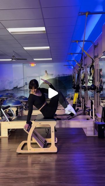 Jenna West on Instagram: "TRX FLOW : PART ONE ‼️💪💥❤️‍🔥  FINALLYYYY I have been looking at this one sitting in my drafts for what feels like a million years and this is only PART ONE   So stick around / follow for part two AND three🤩  My favorite cues are interspersed throughout the video.  When I adjusted the TRX, I put it (I believe) with the handles at knee height. Not gonna lie, it’s been a little while since I filmed this, so I can’t remember the exact positioning, but I do know that the TRX is angled slightly downward from where the top of the chair is; I always encourage clients to feel free to play around with adjusting the TRX as much as they would like.  If you work at Club Pilates, for set up, I told my members to pick their mat up off of the floor and move the chair to the m Chair Pilates, Pilates Teacher Training, Pilates Chair, Club Pilates, Trx Workouts, Pilates Teacher, Suspension Training, Pilates Video, Pilates Instructor