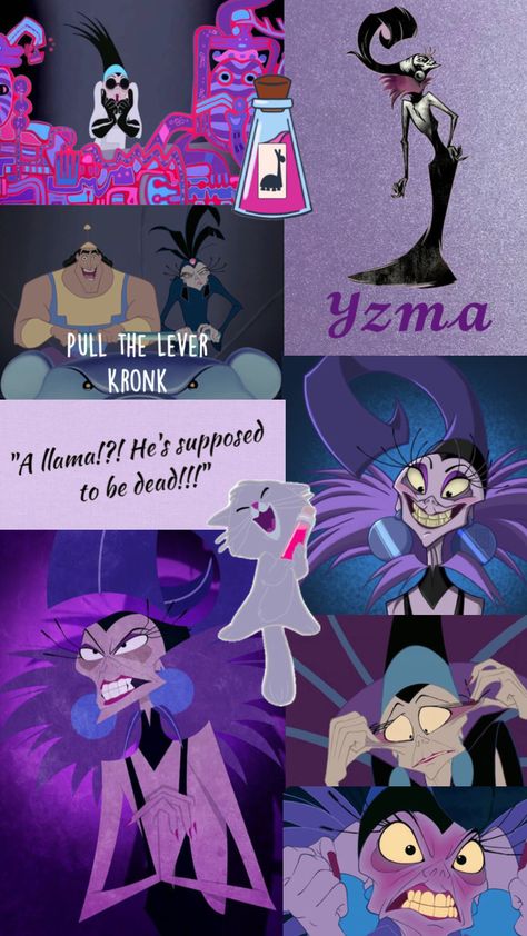 #disney #disneyvillains #yzma #emperorsnewgroove #villian Yzma Wallpapers, Descendants Characters, Disney Collage, Emperors New Groove, Wolf Love, New Groove, Disney Nails, Disney Aesthetic, Disney Pins