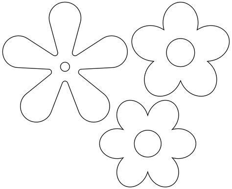 Diy Flower Template, Flower Templates Printable Free, Homemade Flowers, Flower Border Clipart, 5 Petal Flower, Christmas Colouring Pages, Flower Templates Printable, Shape Coloring Pages, Flower Icon