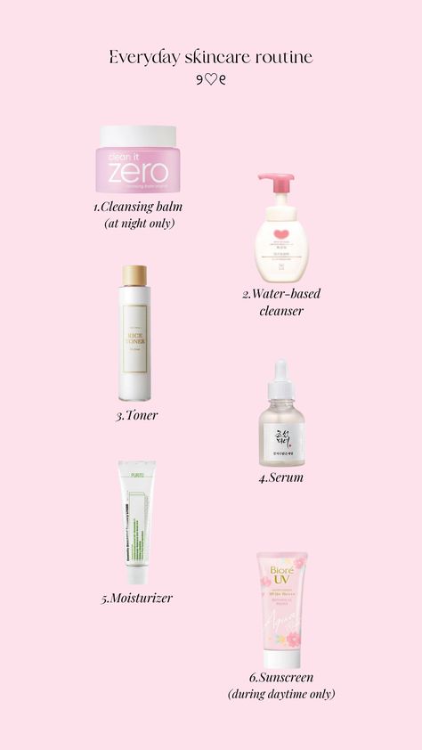 Japanese Skincare Routine, Everyday Skincare Routine, Korean Skin Care Secrets, Korean Beauty Routine, Everyday Skin Care Routine, Haut Routine, Everyday Skincare, Skin Advice, Tips Skincare