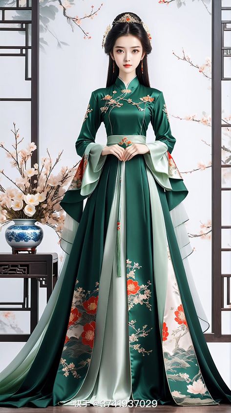 Chinese Fantasy Clothing, Hanfu Dress Princesses, Chinese Traditional Dress Princesses, Chinese Princess Dress, Chinese Fancy Dress, Traditional Asian Dress, Fashion Design Books, Ancient Chinese Dress, Fashion Design Patterns