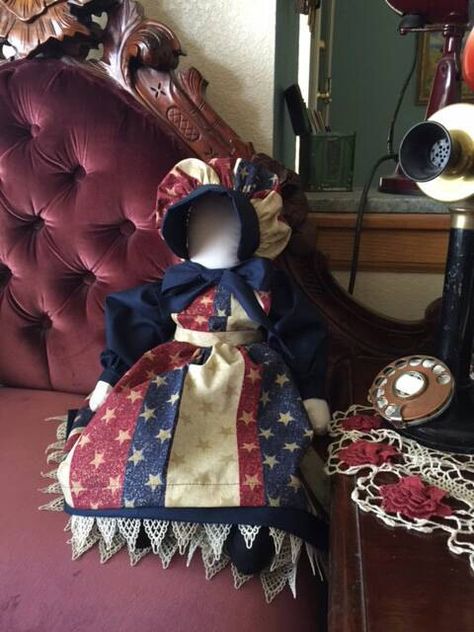 A personal favorite from my Etsy shop https://www.etsy.com/listing/287603751/a-beautifully-handcrafted-patriotic-20 Amish Dolls, Lop Eared Bunny, Colorful Dress, Country Dresses, Seasons Art, Blue Ribbon, 4th Of July Wreath, Petticoat, Collectible Dolls