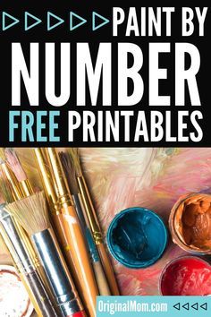 Paint by numbers for adults! Adult crafts that are fun and relaxing. This free printable is great for beginners and easy to use. Print off the paint by number on paper or printable canvas and start painting! Follow the numbers to create a simple paint by number masterpiece. #craftsforadults #paintbynumber Giant Paint By Number Wedding, Make Your Own Paint By Number, Canvas Painting Templates, Easy Paint By Number Printable Free, Paint By Number Free Printable, How To Paint By Numbers, Easy Paint By Number, Diy Paint By Numbers Free Printable, Paint By Number Printable Templates Easy