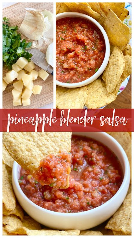 Pineapple Blender Salsa Pineapple Salsa Canning Recipe, Easy Fresh Salsa, Salsa Canning Recipes, Blender Salsa, Pineapple Salsa Recipe, Chips Salsa, Easy Salsa Recipe, Mexican Night, Easy Salsa