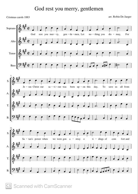 My arrangement on the famous text and melody of ‘God rest you merry, gentlemen’. Merry Gentlemen, Sheet Music, Gentleman