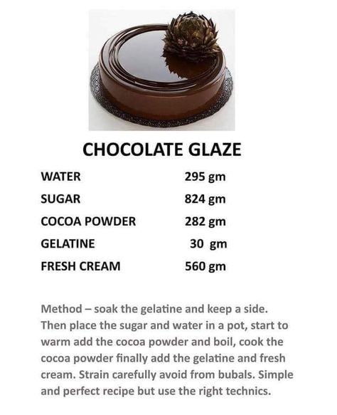 Easy Chocolate Glaze, Fancy Desserts Recipes, Birthday Cake Decorating Ideas, Culinary Cooking, Chocolate Dishes, Cake Decorating Frosting, Mirror Glaze, Cake Decorating Ideas, Sweet Dishes Recipes