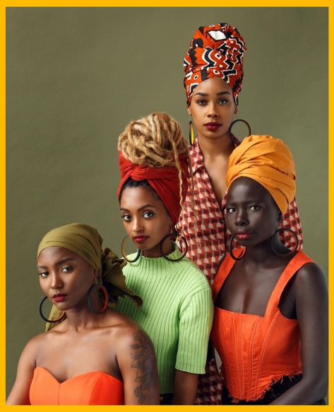 Check out creatives👇🏾 #women #siserhood #color Teeny Weeny Afro, Happy Women, African Women, Black Is Beautiful, Head Wraps, Strong Women, Girls Night, Emerald Green, Black Fashion