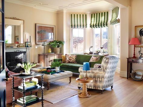 Sarah Brown on Instagram: “@rachaelsmithphotographyltd @serena_fokschaner @homesandgardensofficial” Transitional Style Decor, Bold Living Room, Sarah Brown, Upholstered Rocking Chairs, Transitional Living Room, Transitional Living, Brown Interior, Transitional Living Rooms, Neutral Palette