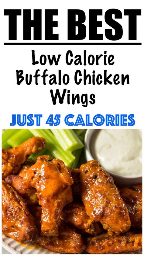 Healthy Buffalo Chicken Wings, Low Cal Chicken Wings, Low Calorie Chicken Wing Recipes, Low Carb Chicken Wings Air Fryer, Low Calorie Wings, Low Calorie Chicken Wings, Low Cal Buffalo Chicken, Healthy Buffalo Wings, Healthy Chicken Wing Recipes