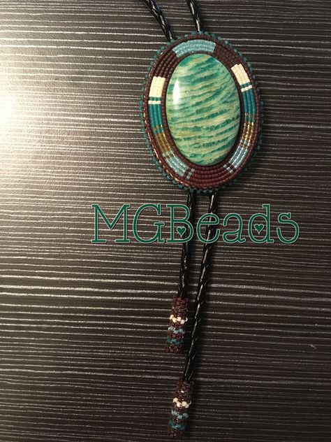 Native American Bolo Ties, Beaded Bolo Ties Native American, Beaded Bolo Ties, Native Medallion, Beading Board, Beaded Ideas, Embroidered Beads, Bolo Necklace, Beaded Earrings Native