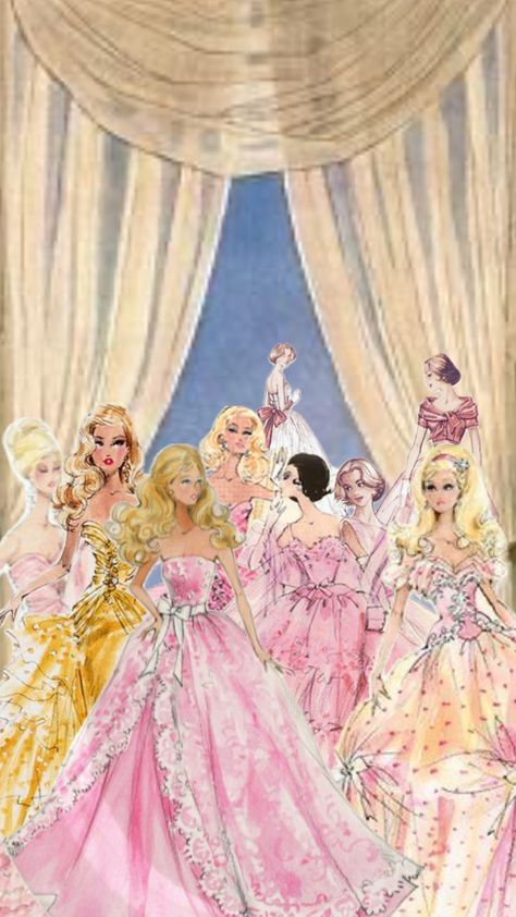 Barbie Painting, Barbie Fashion Sketches, Misty Rose, Phone Wallpaper Patterns, Barbie Princess, Fashion Design Sketches, Barbie Movies, Aesthetic Vintage, Barbie Girl