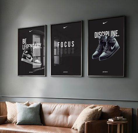 This Digital Prints item by CimbarDigitalCo has 141 favorites from Etsy shoppers. Ships from United States. Listed on Jun 2, 2024 Just Do It Poster, Poster Nike, Mens Apartment Decor, Noir Poster, Nike Motivation, Nike Poster, It Poster, Mens Bedroom Decor, Poster Set Of 3