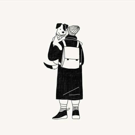 @abbey_lossing on instagram Abbey Lossing, Paw Ideas, Minimal Drawings, Line Artwork, Human Drawing, Illustration Ideas, Girl Dog, Sketch Inspiration, Art Style Inspiration