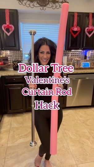 651K views · 66K reactions | 🌹Dollar Tree Curtain Rod Hack This has to be one of my favorite Valentine’s Day decorations and the best part is no glue! All you need is a curtain rod, foam noodle, flowers of choice and heart stems. Cut flowers and stems and secure in noodle. That easy! #bethanyscasa #dollartree #dollartreediy #valentinesday #valentinesdiy #easydiys #holidayhomes #dollartreediys #dollartreedecor #curtainrod #curtainrodhack | Bethany Mortellaro | Ilene Woods · So This Is Love Diy Valentines Dollar Tree, Easy Valentines Backdrop, Pool Noodle Valentine Crafts, Dollar Tree Foam Heart Crafts, Valentine's Day Christmas Tree, Dollar Store Valentines Day Decorations, Valentine Backdrop Ideas Diy, Valentines Day Tree Decorations, Valentine’s Day Backdrop