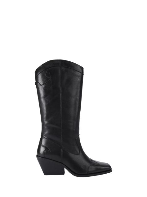 KG Kurt Geiger Talent Leather Knee High Western Boots, Black Knee High Western Boots, Kurt Geiger, Boots Black, Western Boots, Women's Boots, Black Boots, Knee High, John Lewis, Womens Boots