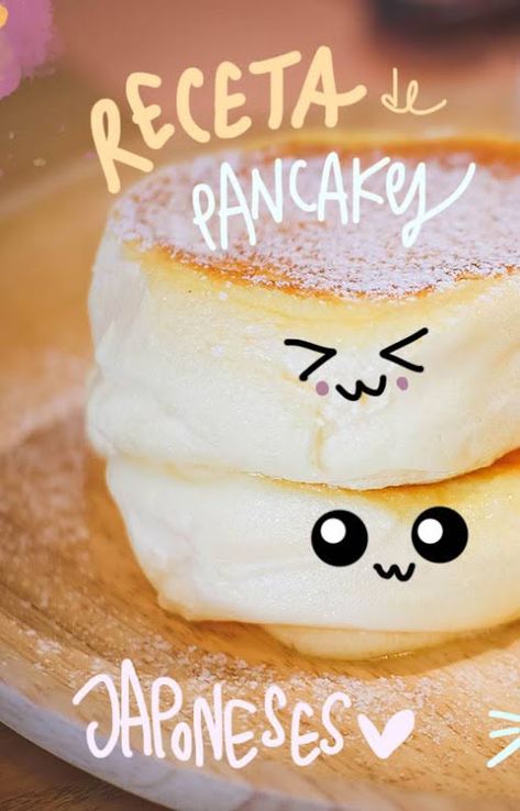 Recetas del mundo: pancakes japoneses fluffy (o fufosos para los amigos) Banana Pancakes Vegan, Desayunos Ideas, Aesthetic Pancakes, Japanese Fluffy Pancakes, Cereal Pancakes, Pancakes Aesthetic, Recipes Pancakes, Pancake Cereal, Pancakes Protein