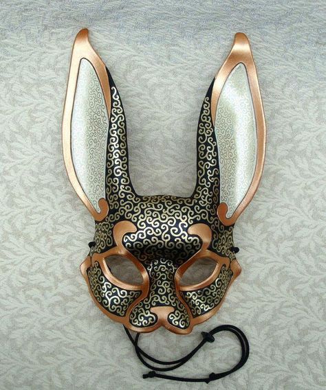 Masks Feathers, Animal Masquerade Mask, Fairy Masquerade, Masks Venetian, Mardi Gras Halloween Costume, Rabbit Mask, Tattoos Henna, Venetian Carnival Masks, Metal Mask