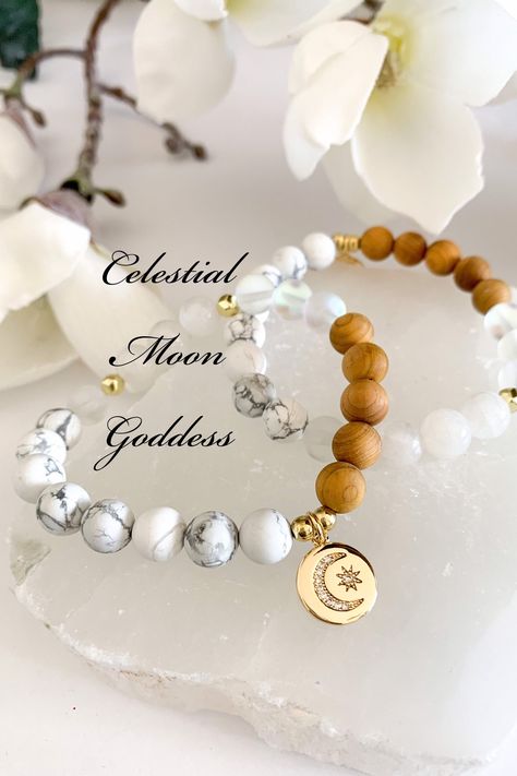 Crystals Bracelets, Goddess Bracelet, Essential Oils Diffuser, Essential Oil Diffuser Bracelet, Fancy Jewellery Designs, Crystal Goddess, Gems Bracelet, Trendy Bracelets, Diy Bracelet Designs