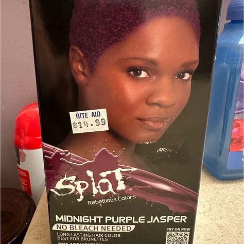 Midnight Purple Jasper Color. You Do Not Need To Bleach Your Hair To Use It. It’s Made For Darker Color Hair, 2 Boxes That I Decided Not To Use. My Loss Is Your Gain. I Paid $30 For The Two Boxes, And I’d Like $10 For The 2. One Box Has Been Opened, But Never Used. Argan Oil Hair Color, Madison Reed Hair Color, Splat Hair Color, Schwarzkopf Hair Color, Ash Brown Hair Color, Midnight Purple, Hair Color Spray, Purple Jasper, Temporary Hair Dye