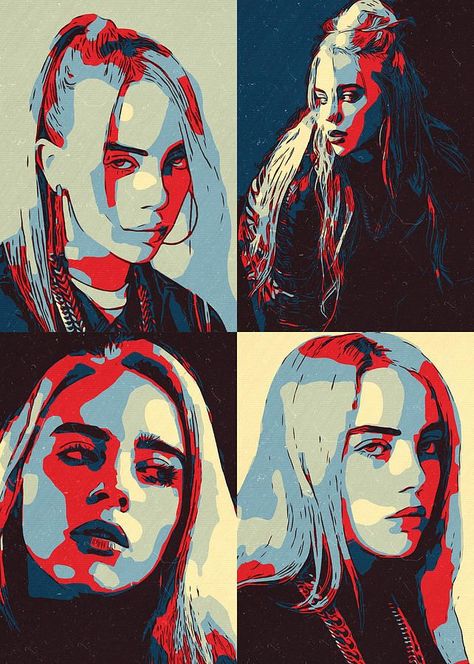 Painting Billie Eilish, Pop Art Drawing, Posca Art, Abstract Face Art, Pop Art Portraits, Pop Art Painting, Art Painting Acrylic, Painting Art Projects, Diy Canvas Art